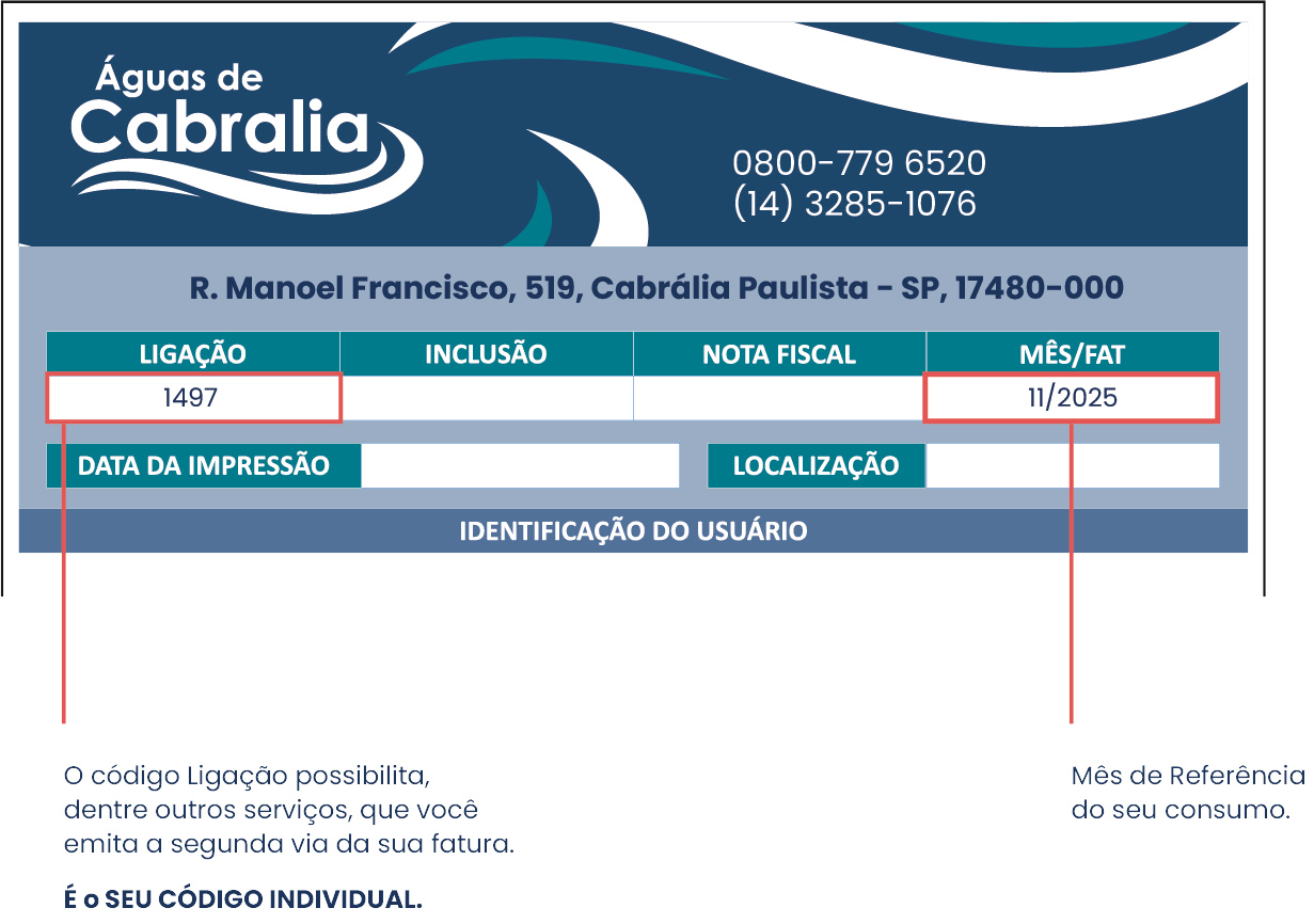 Cidadão - Página exemplo da conta